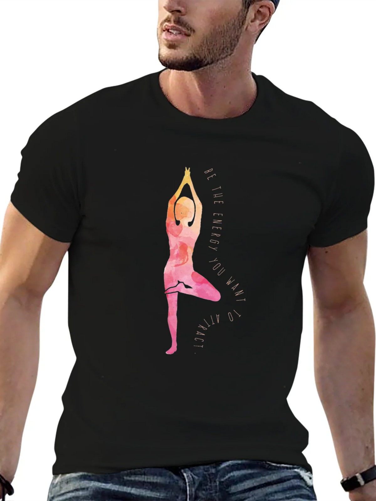 Yoga Energy Graphic Tee - Balance & Style product image 6