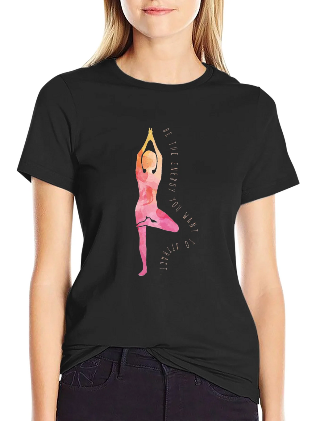 Yoga Energy Graphic Tee - Balance & Style product image 2