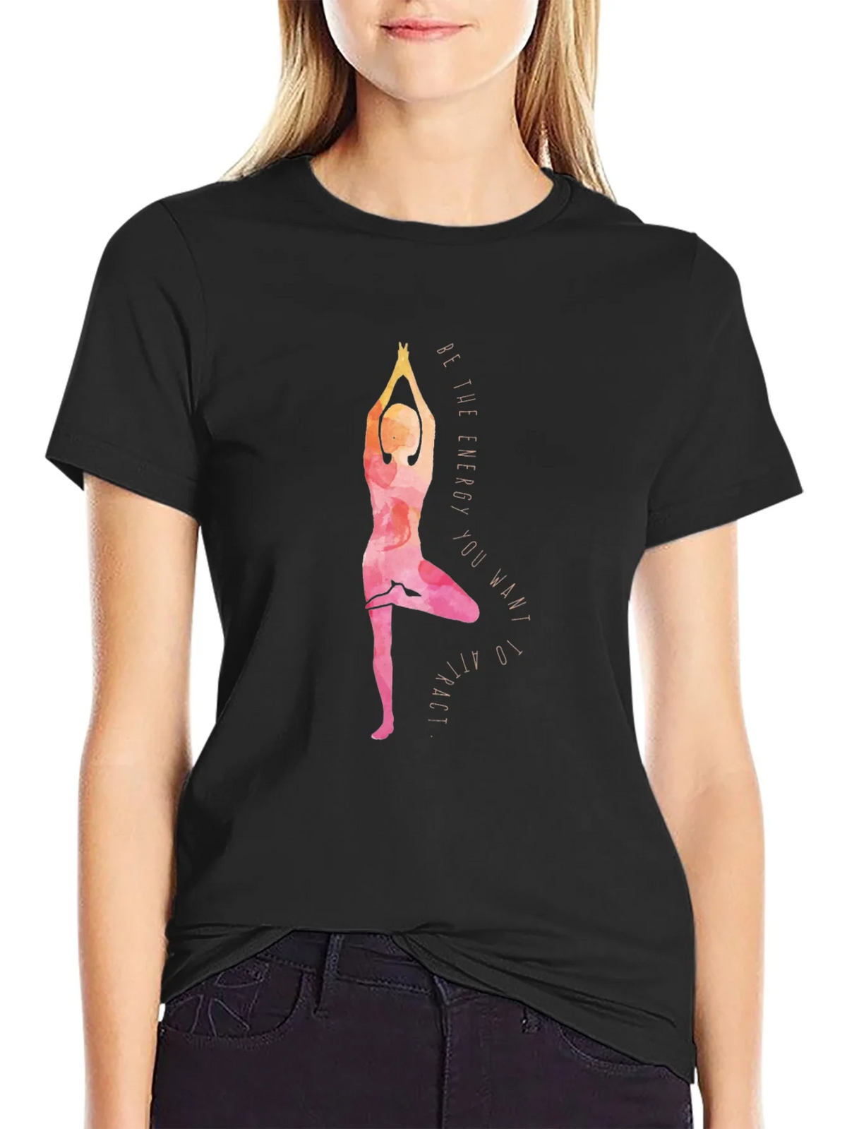 Yoga Energy Graphic Tee - Balance & Style product image 2