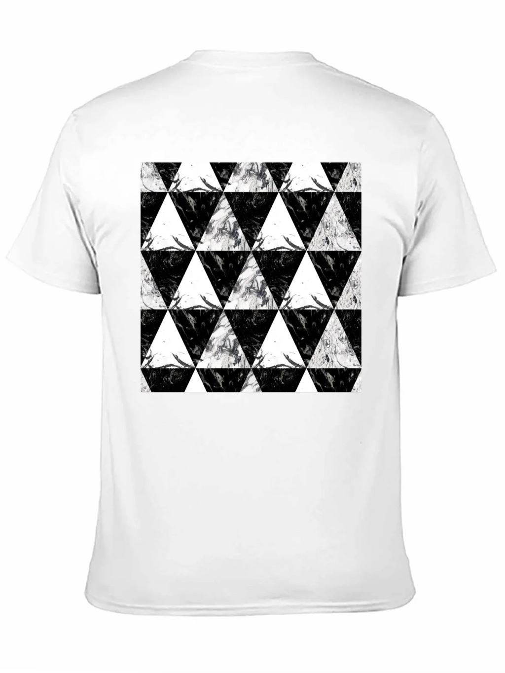 Black Triangle Pattern Graphic Tee product image 10