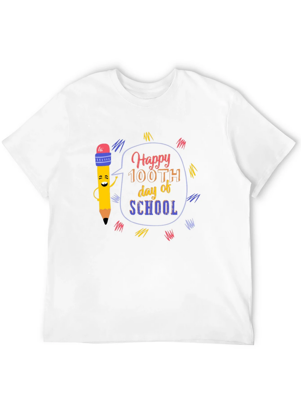 Happy 100th Day of School Black T-Shirt product image 11