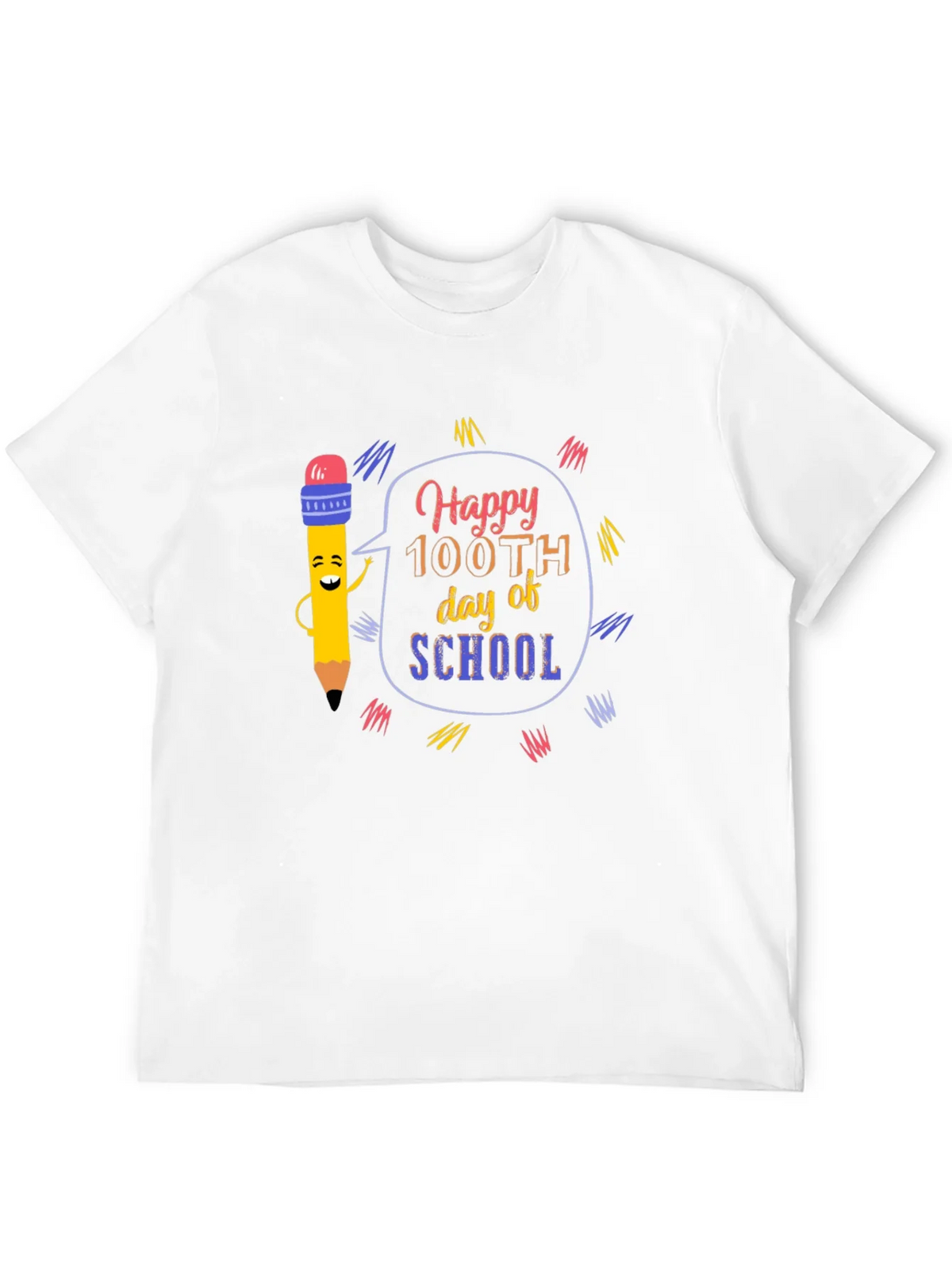 Happy 100th Day of School Black T-Shirt product image 11