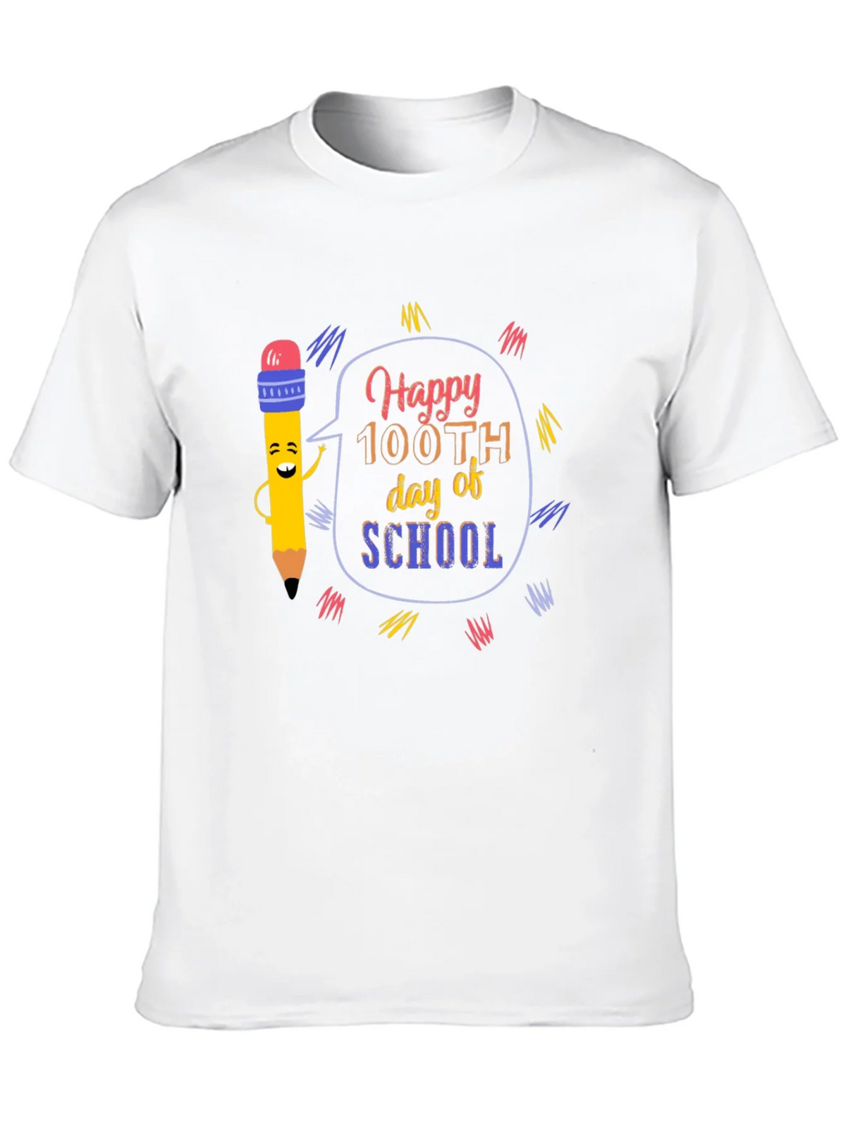 Happy 100th Day of School Black T-Shirt product image 9