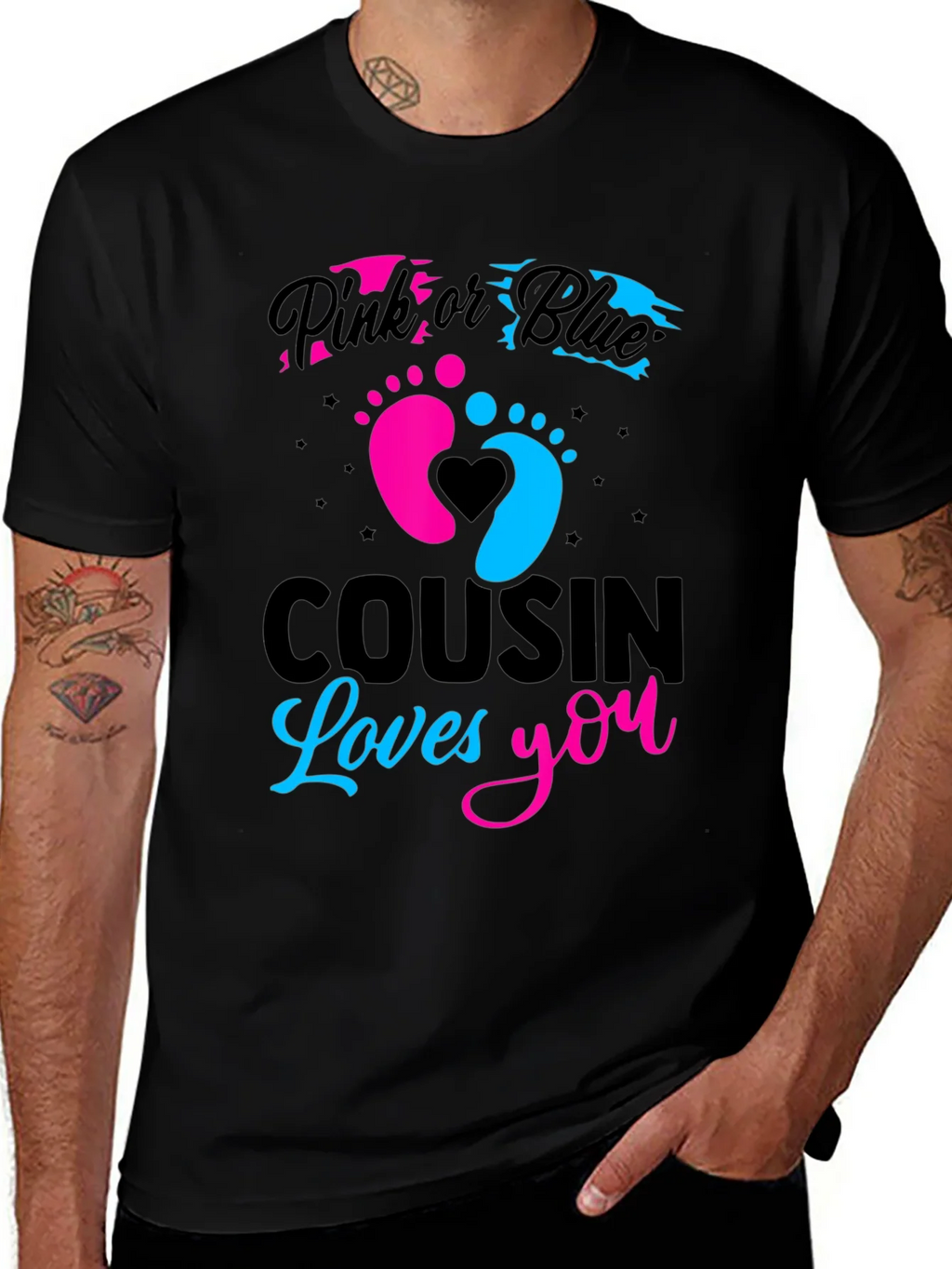 Pink or Blue Cousin Loves You T-Shirt product image 1
