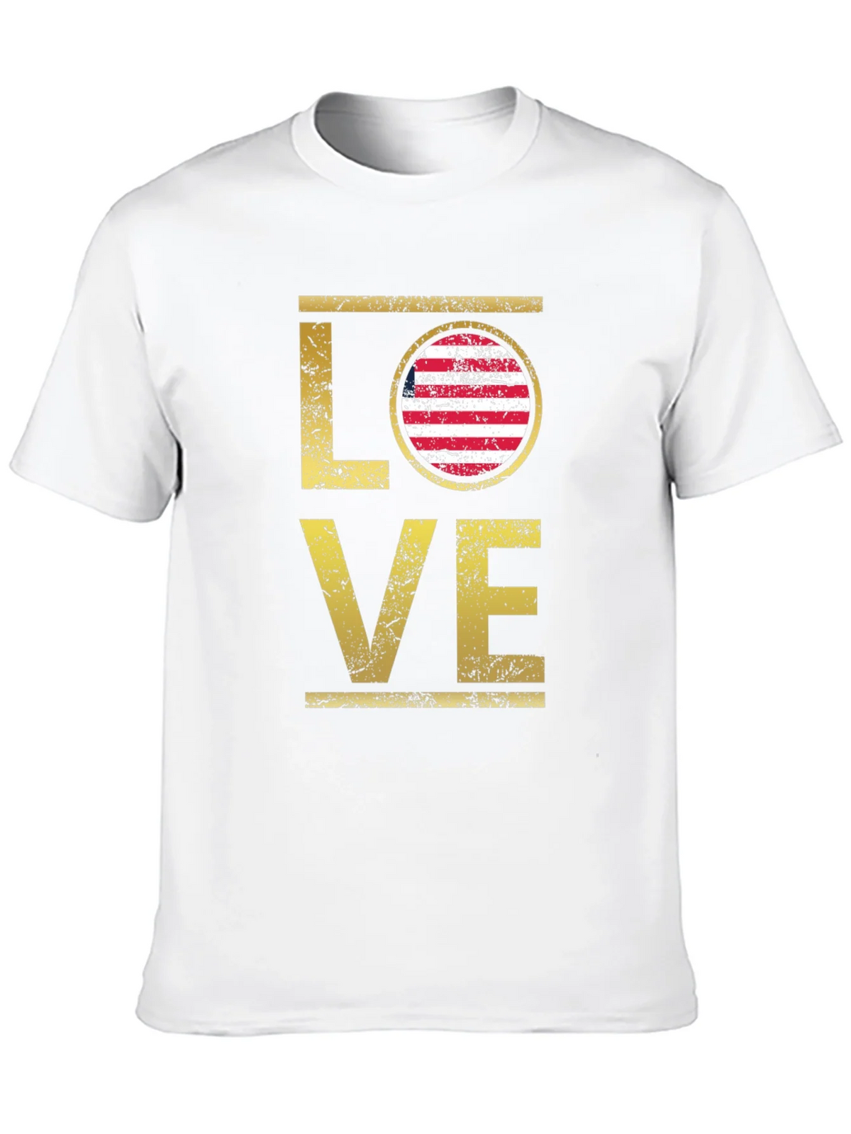 Love USA Flag Graphic T-Shirt - Patriotic Style product image 9