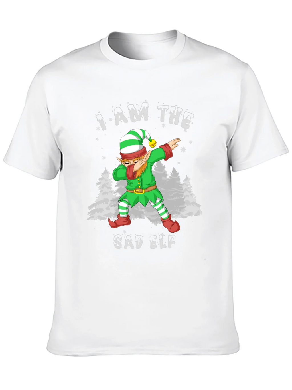 Sad Elf Dabbing Christmas T-Shirt product image 9