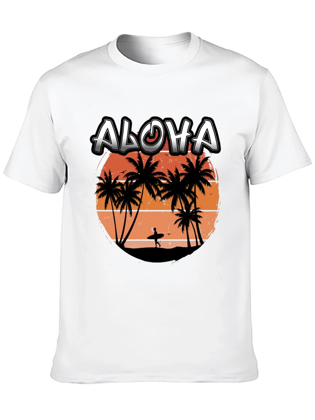 Aloha Sunset T-Shirt | Surfer Silhouette Tee product image 8