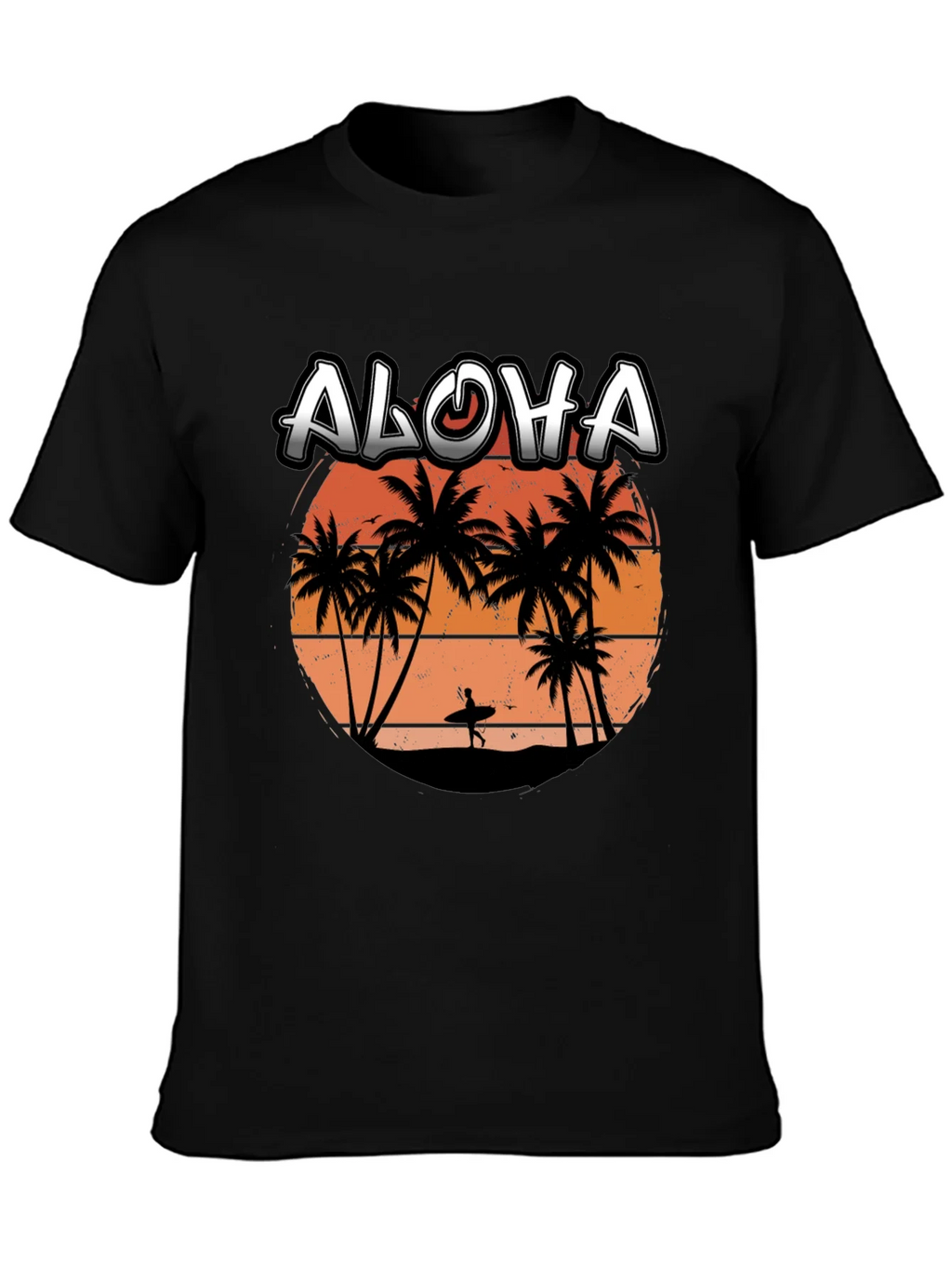 Aloha Sunset T-Shirt | Surfer Silhouette Tee product image 3