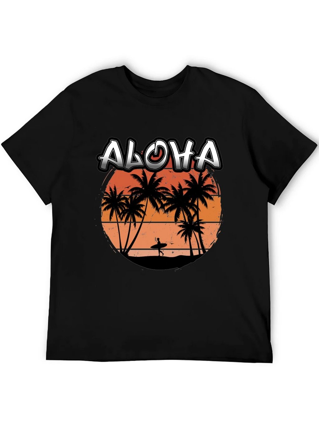 Aloha Sunset T-Shirt | Surfer Silhouette Tee product image 4