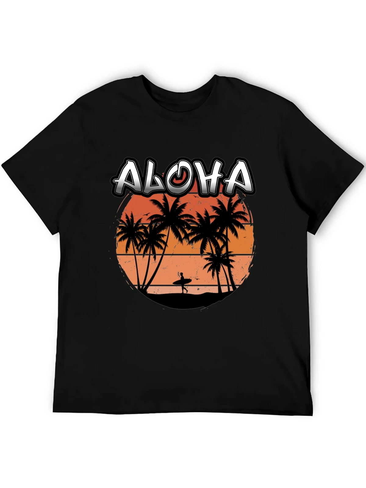 Aloha Sunset T-Shirt | Surfer Silhouette Tee product image 4