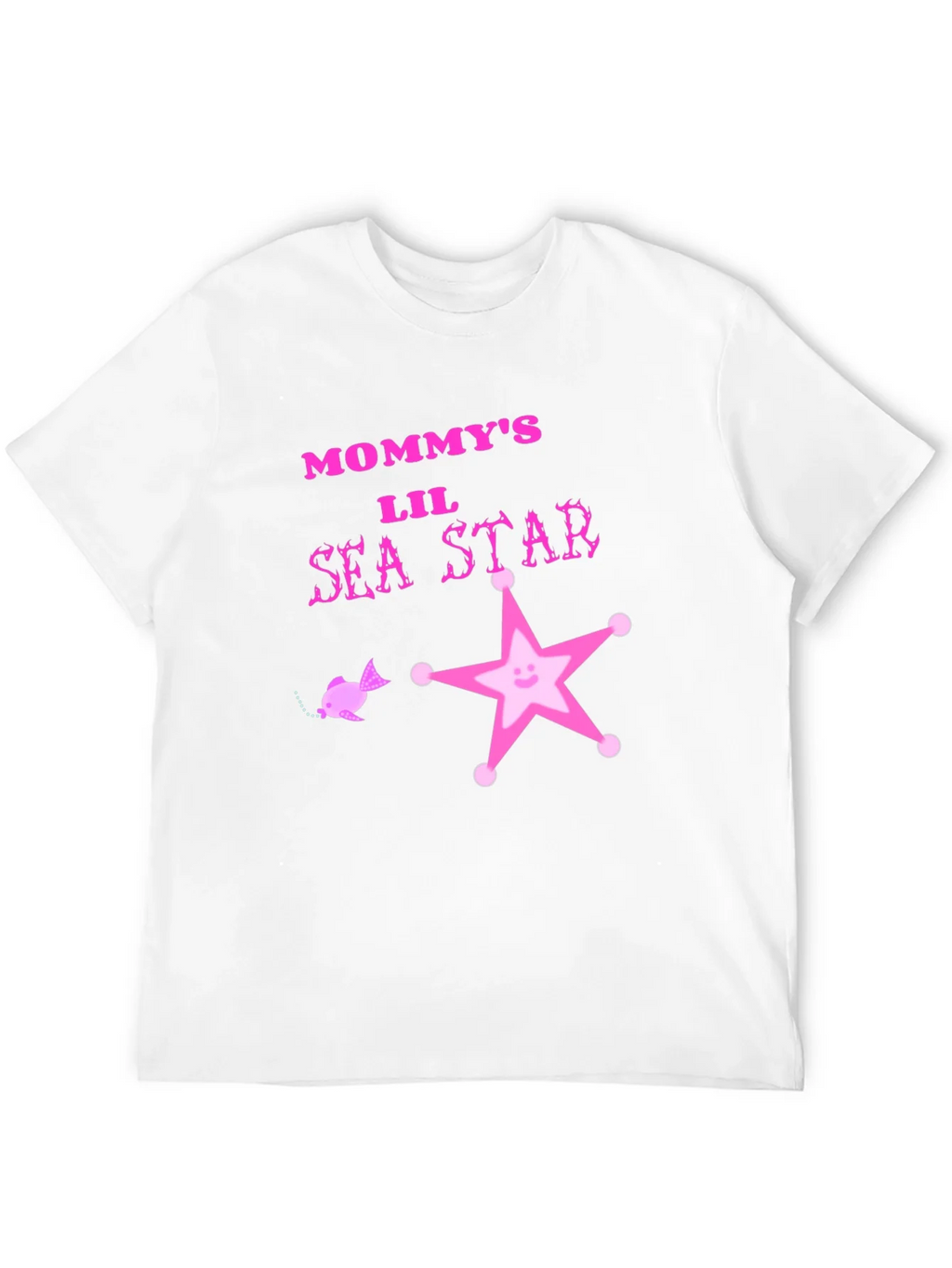 Mommys Lil Sea Star Black T-Shirt product image 11