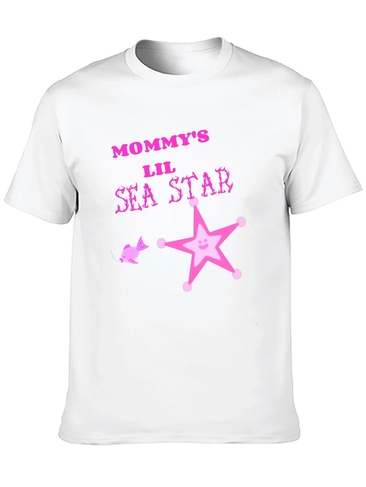 Mommys Lil Sea Star Black T-Shirt product image 9