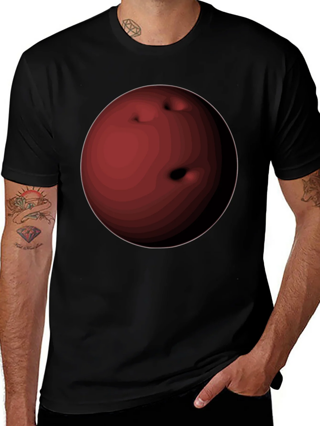 Bowling Ball Graphic T-Shirt - Cool & Unique product image 1