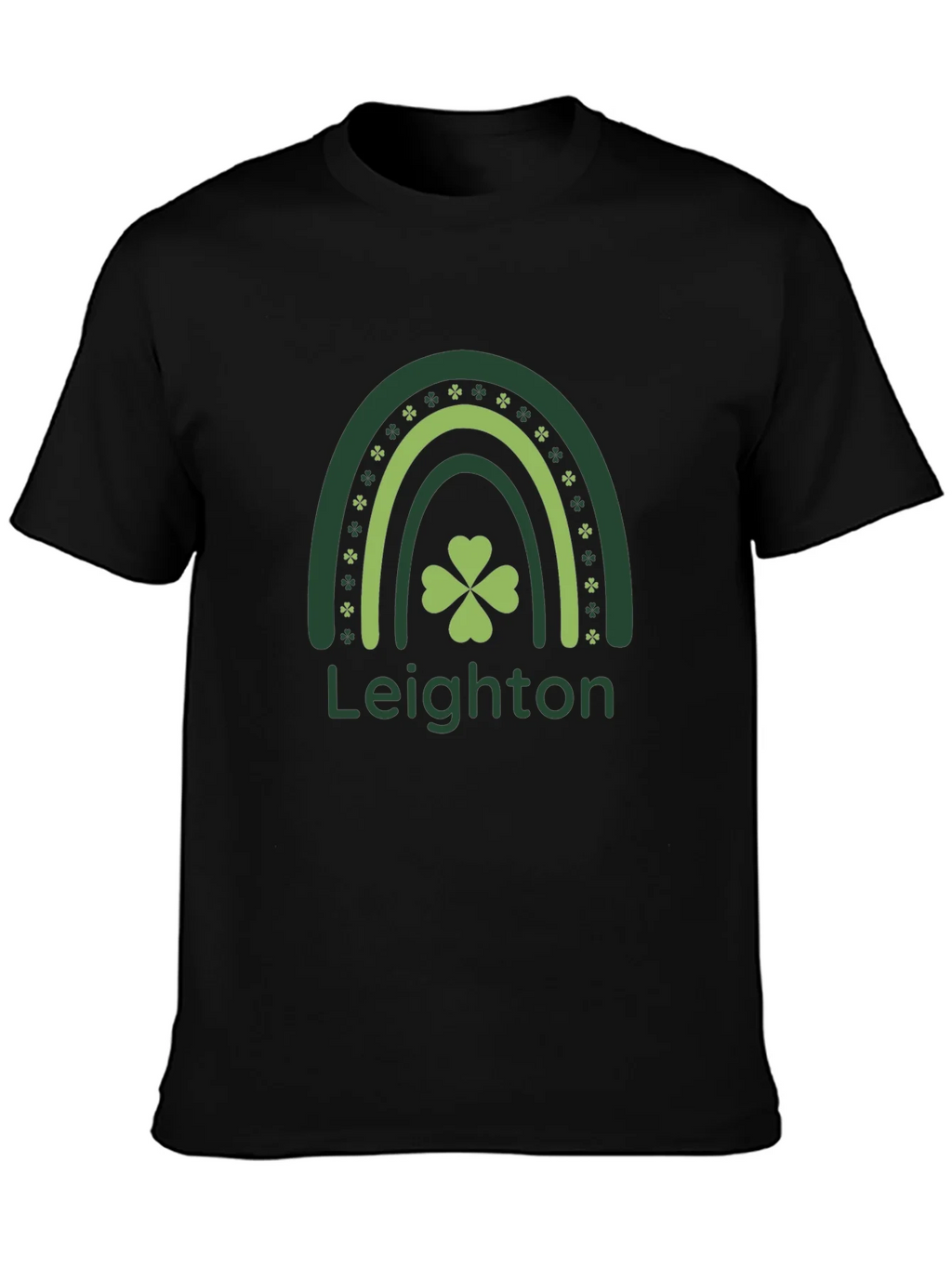 St. Patricks Day Rainbow Shamrock T-Shirt product image 3
