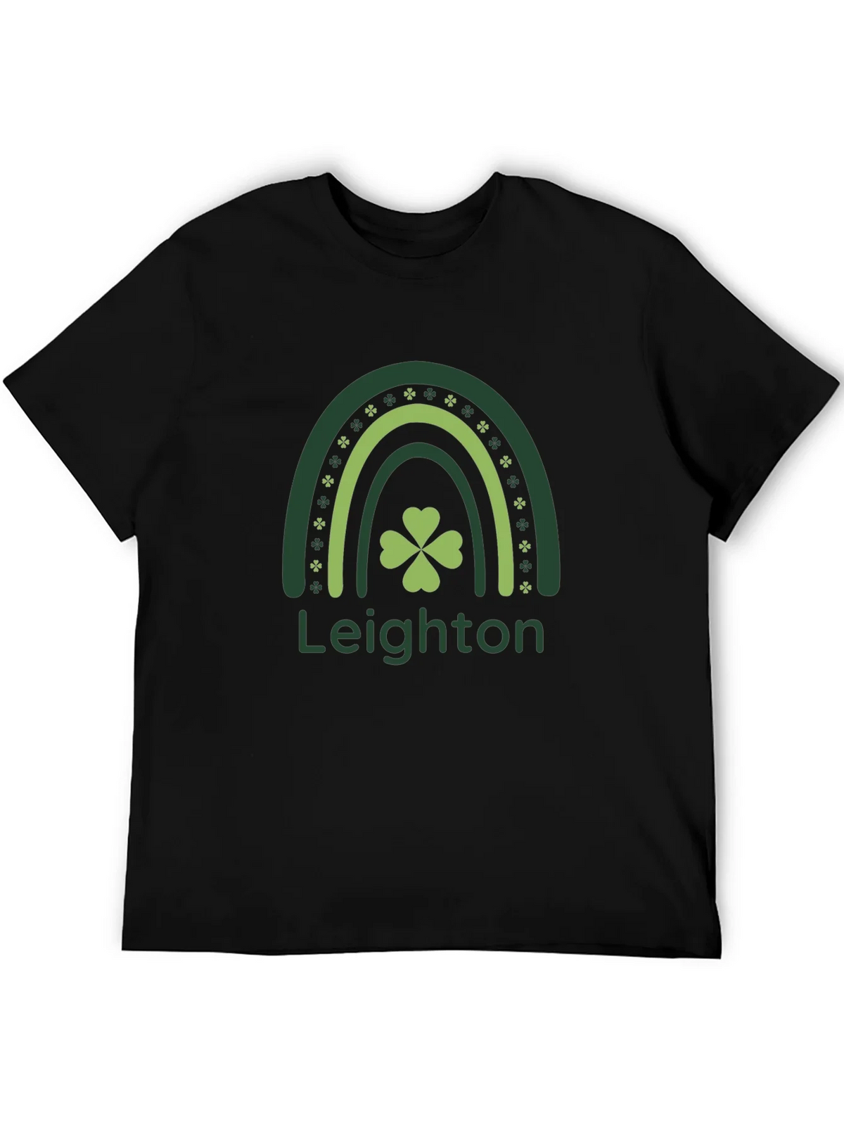 St. Patricks Day Rainbow Shamrock T-Shirt product image 5