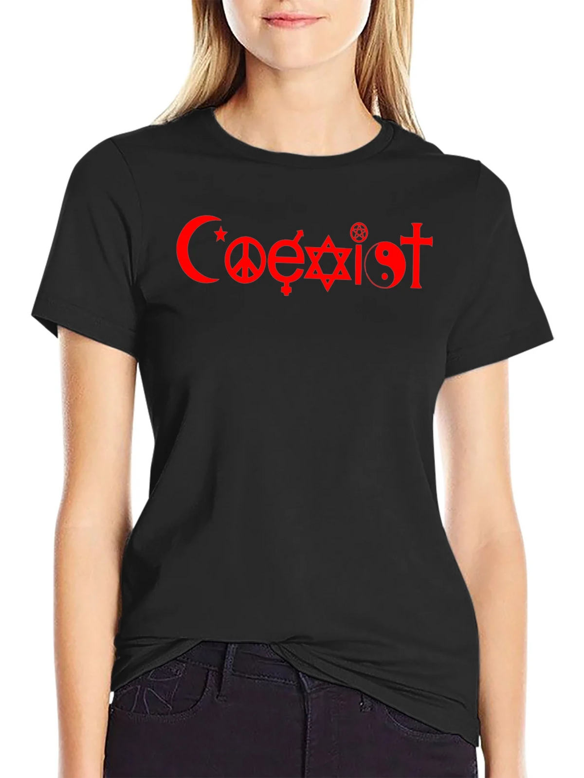 Coexist Graphic T-Shirt - Black product image 2
