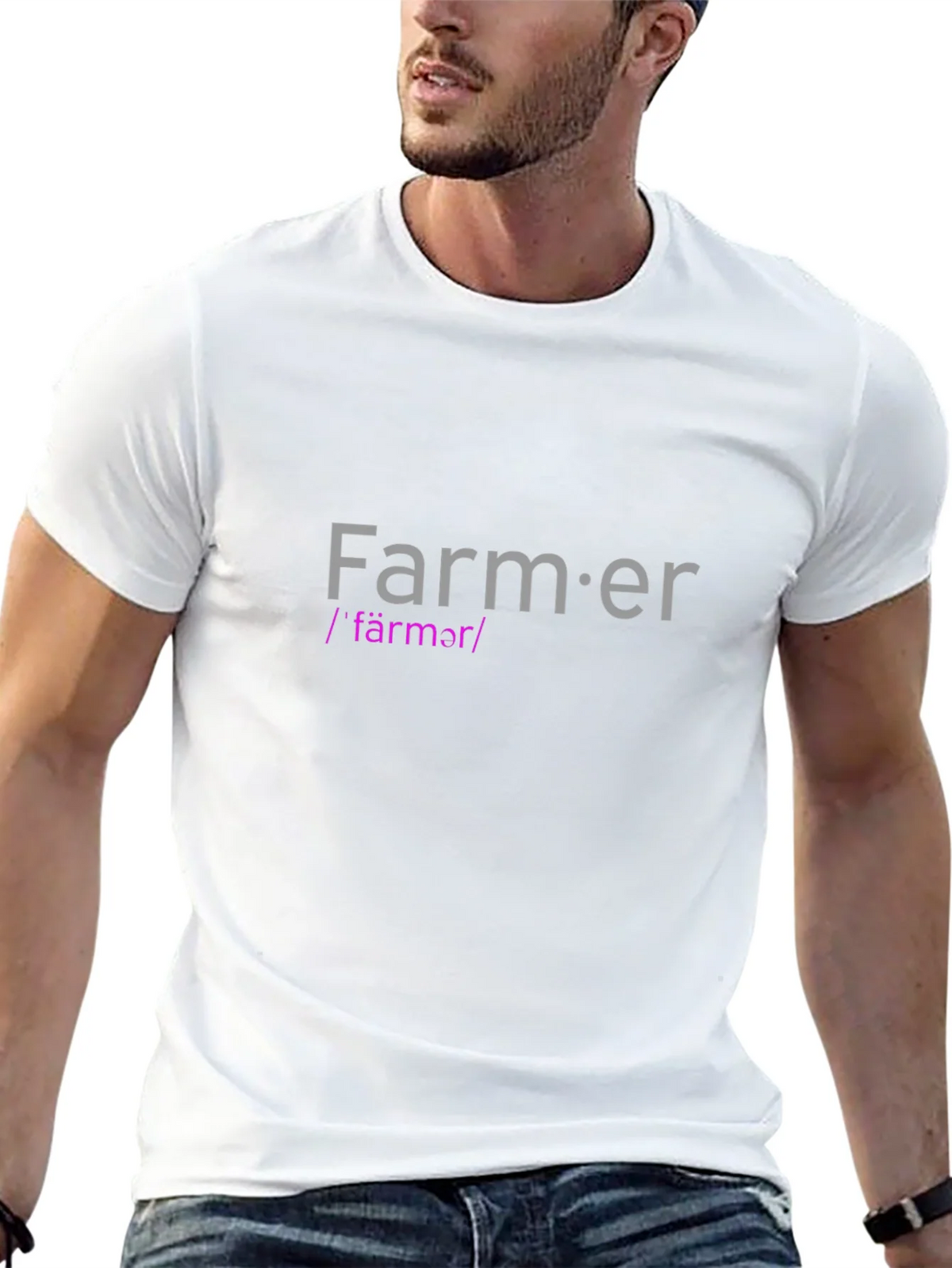 Farmer Definition Graphic Tee - Soft Cotton Crew Neck Shirt product image 12