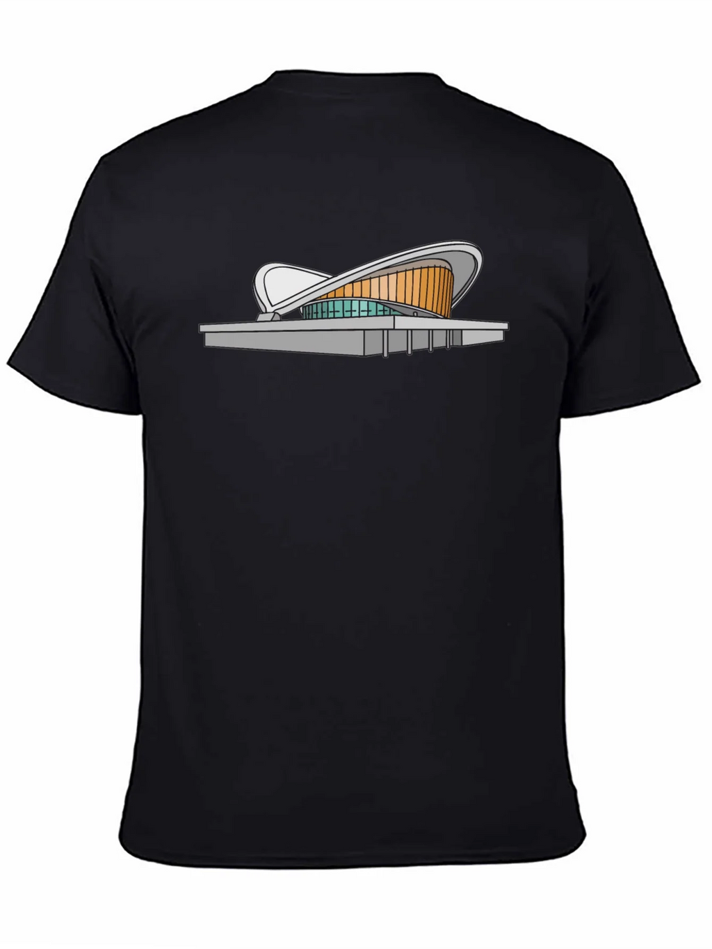 Modern Architecture Tee - Black Cotton Blend product image 4