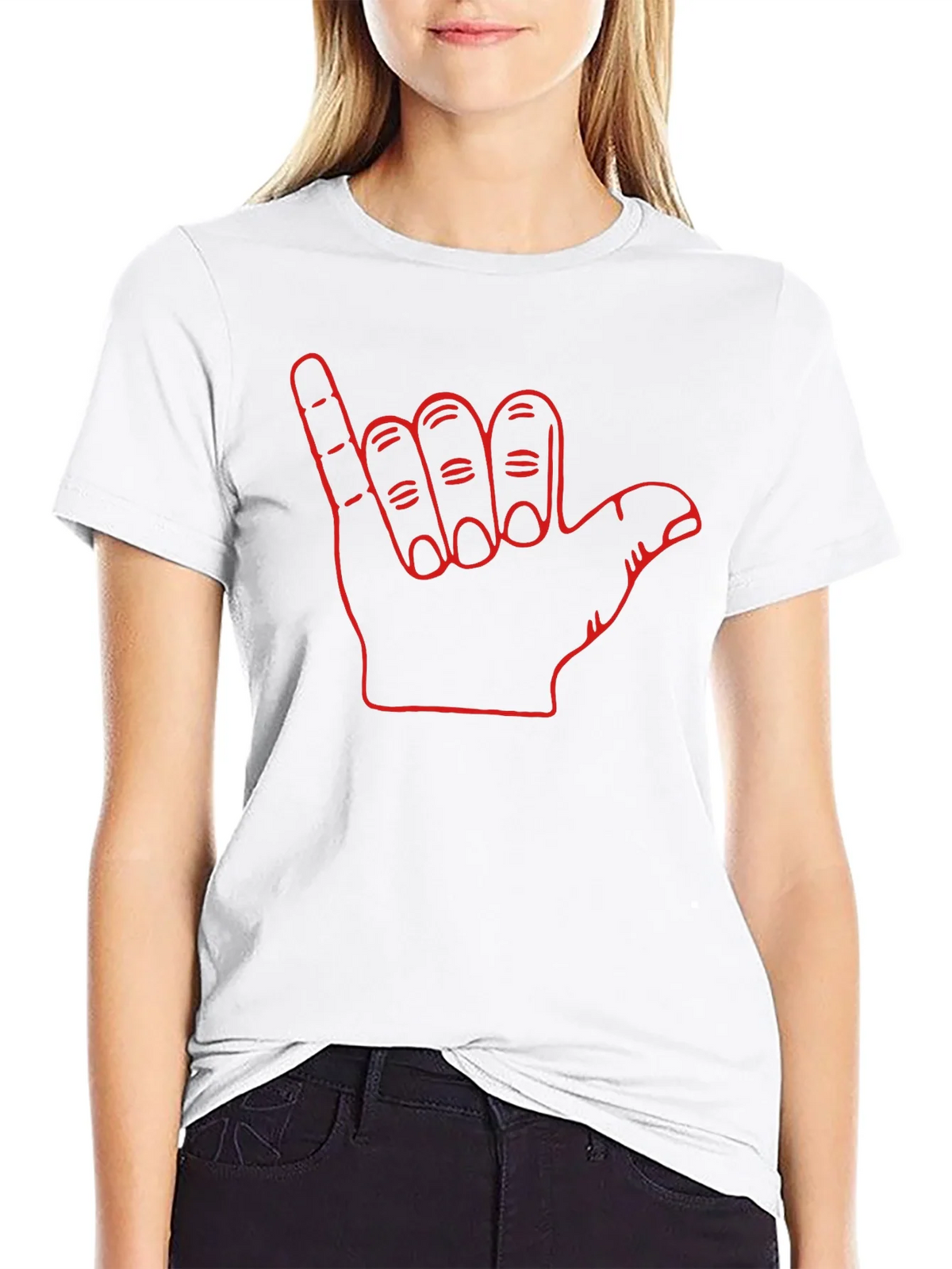 Hang Loose Shaka Sign Graphic Tee product image 8
