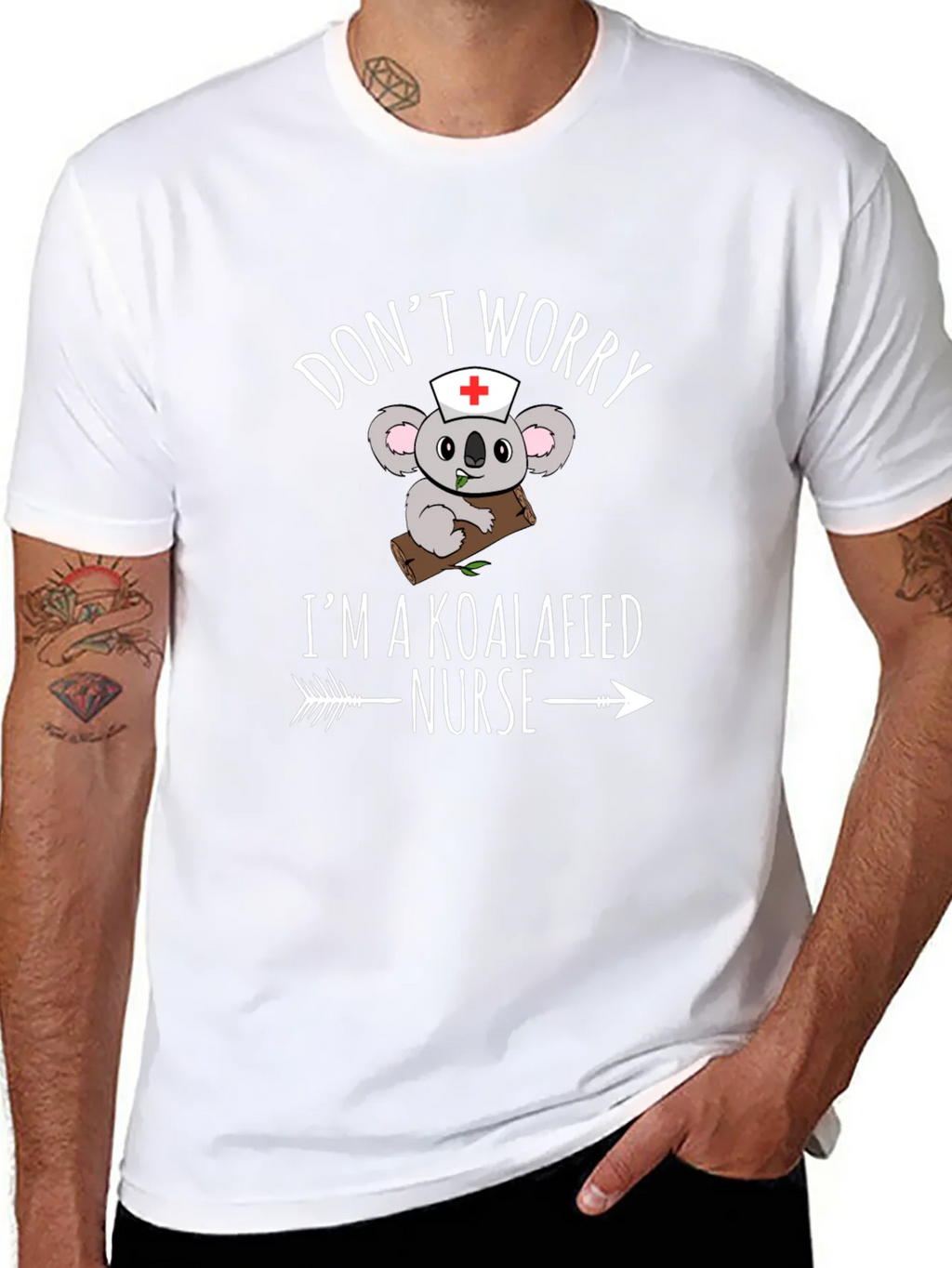 Koalafied Nurse T-Shirt - Funny Koala Bear Graphic Tee product image 7