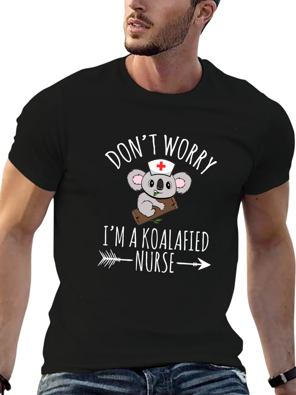 Koalafied Nurse T-Shirt - Funny Koala Bear Graphic Tee product image 6
