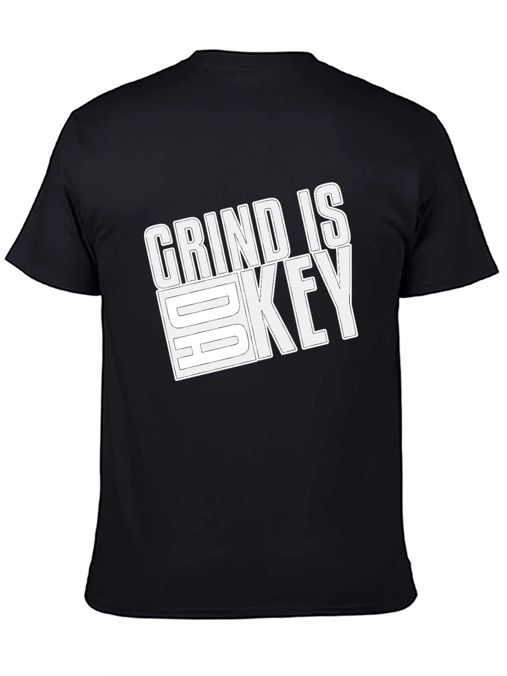 Grind is Key Black Graphic T-Shirt product image 4