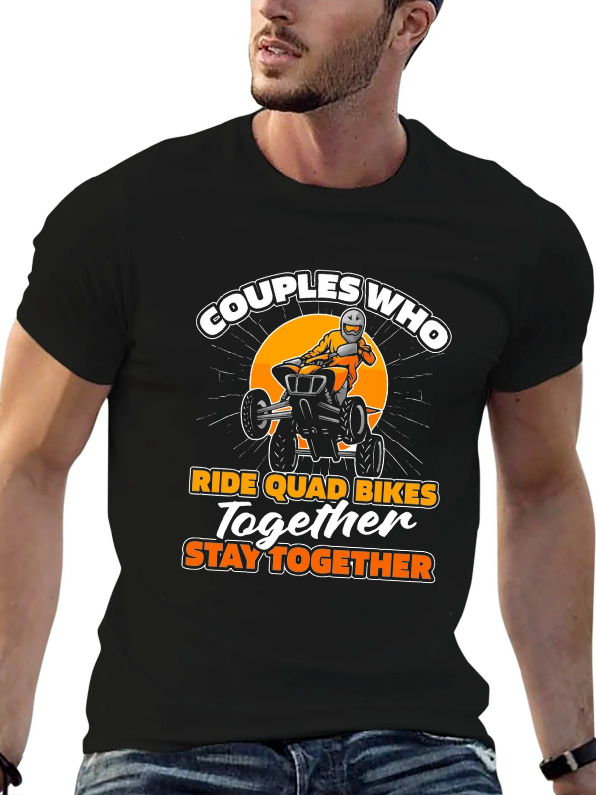 Couples Who Ride Quad Bikes T-Shirt product image 6