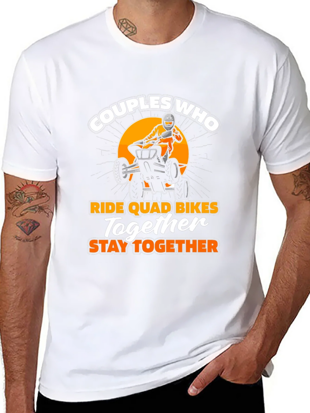 Couples Who Ride Quad Bikes T-Shirt product image 7