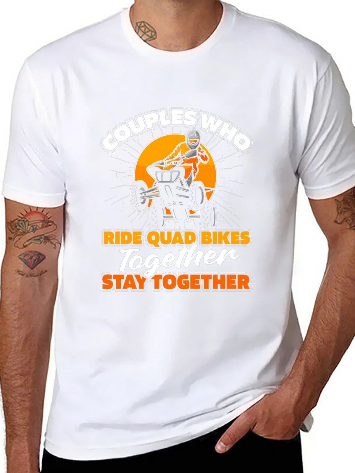 Couples Who Ride Quad Bikes T-Shirt product image 7