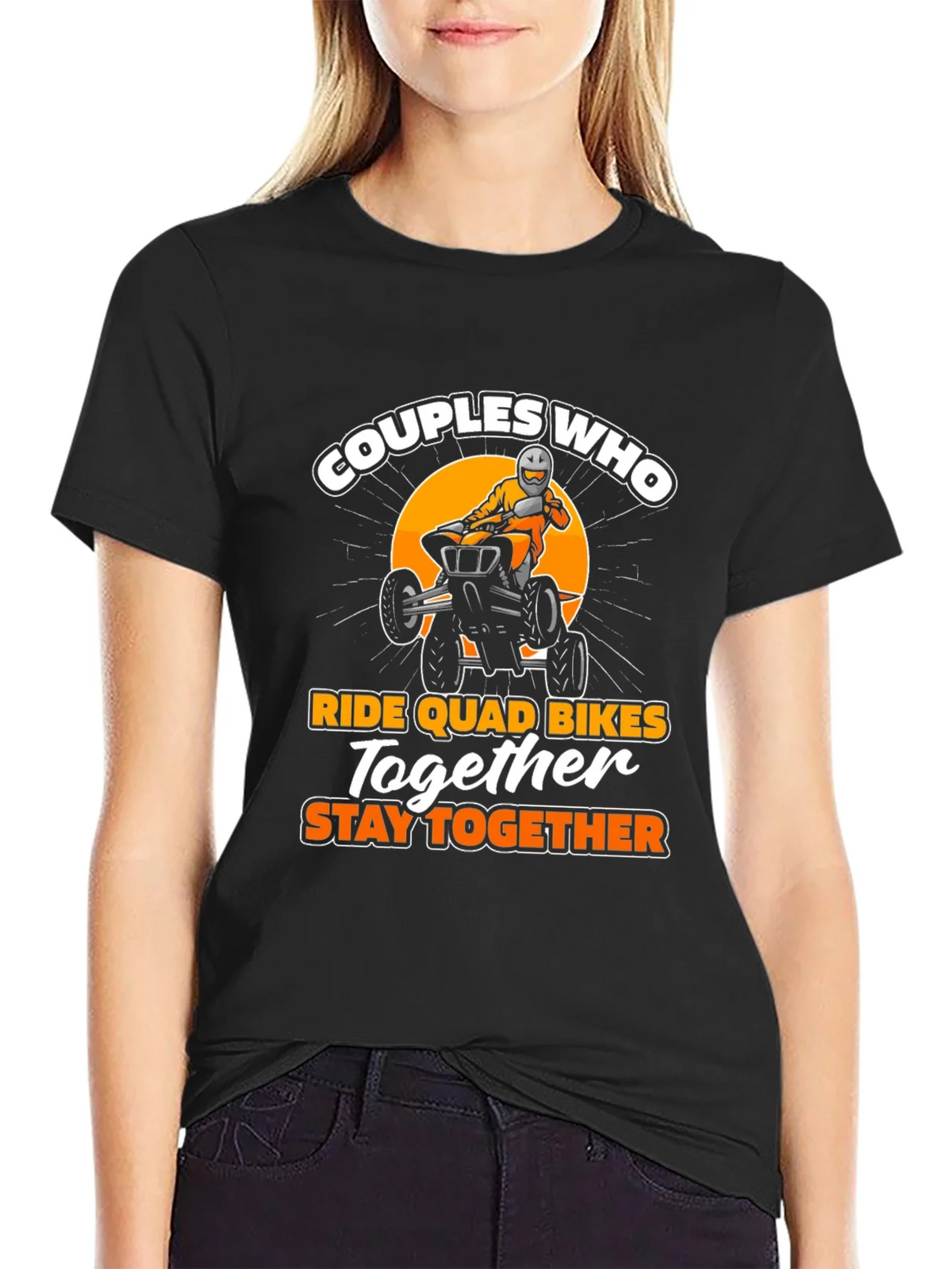 Couples Who Ride Quad Bikes T-Shirt product image 2