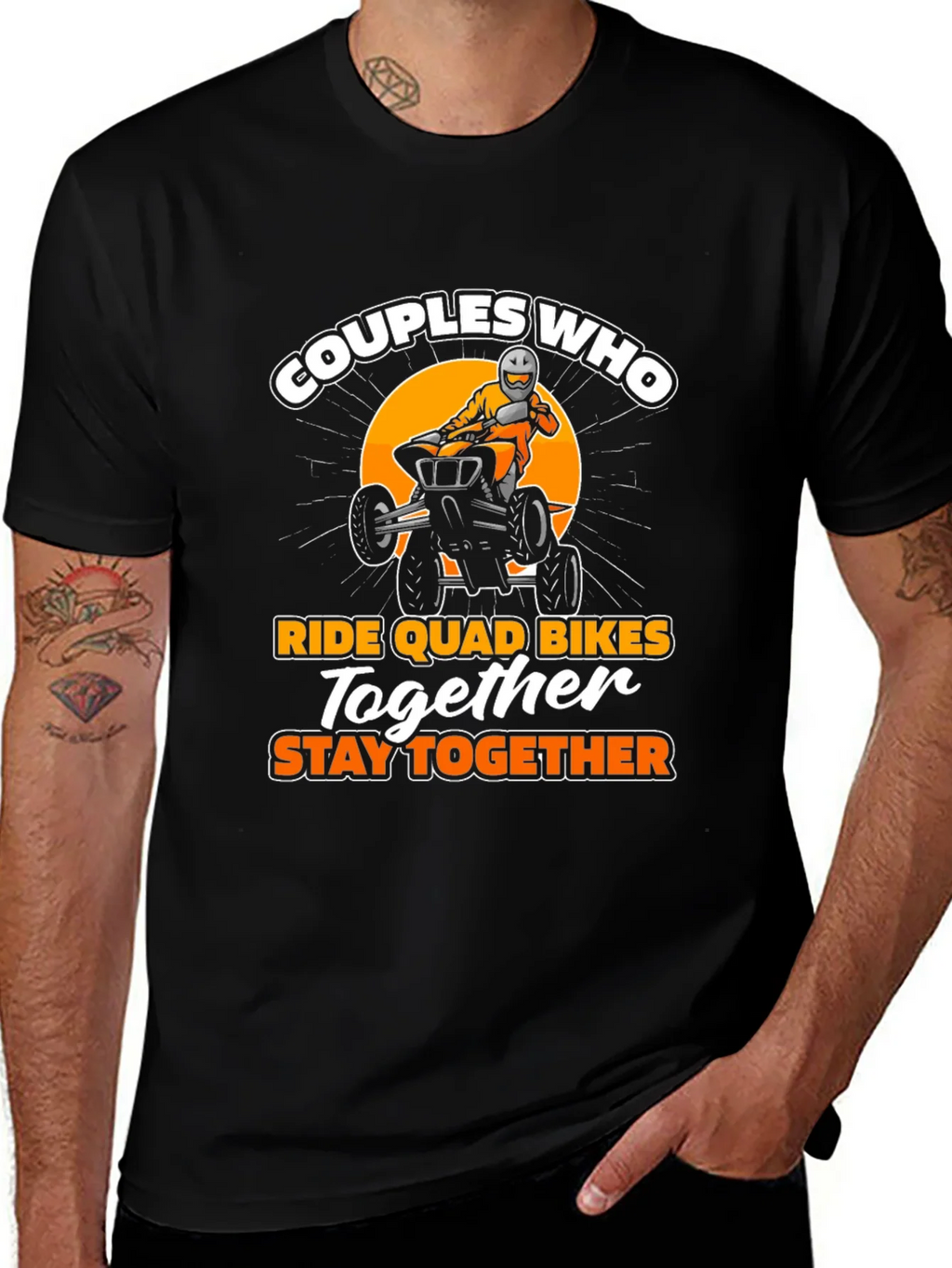 Couples Who Ride Quad Bikes T-Shirt product image 1