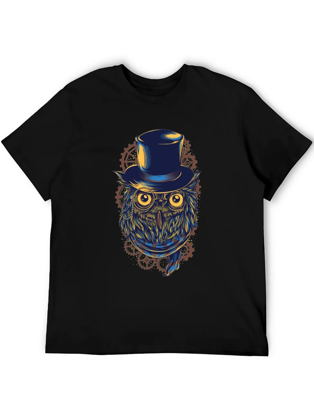 Steampunk Owl T-Shirt - Top Hat & Goggles