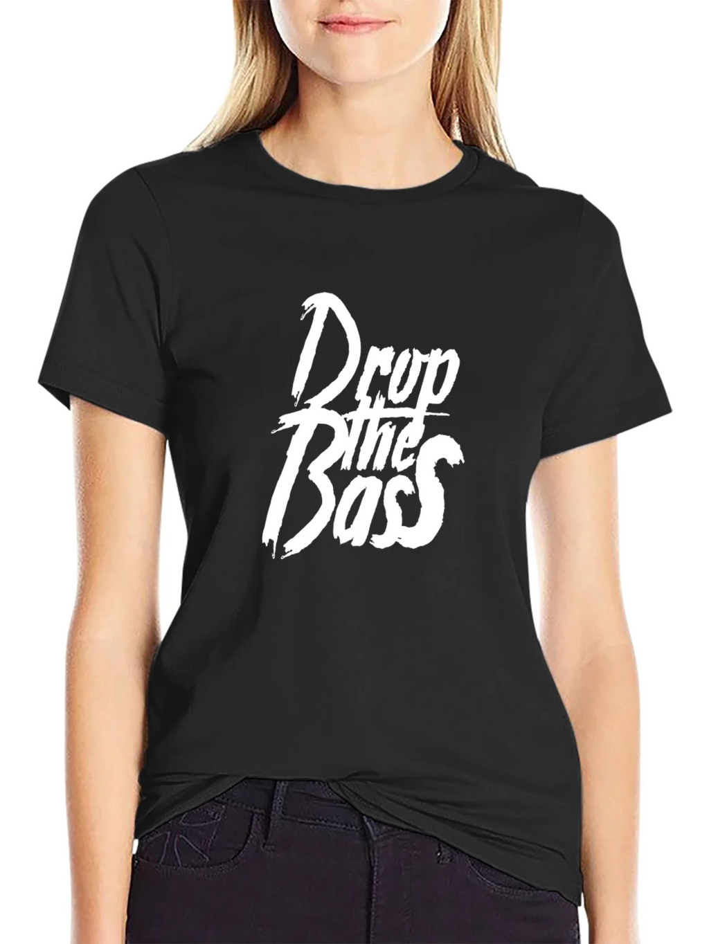 Drop the Bass Graphic Tee - Black Cotton T-Shirt product image 2