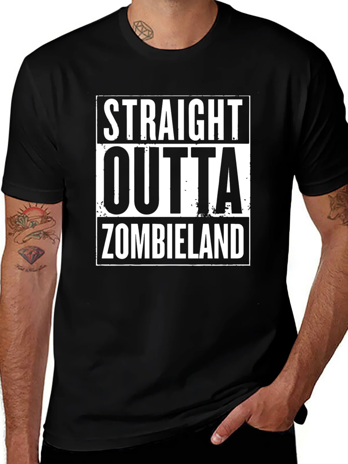 Straight Outta Zombieland Graphic T-Shirt product image 1