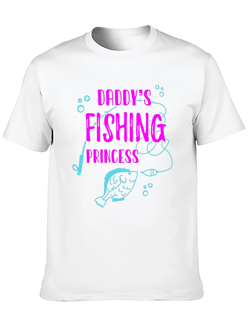 Daddys Fishing Princess Black T-Shirt product image 9