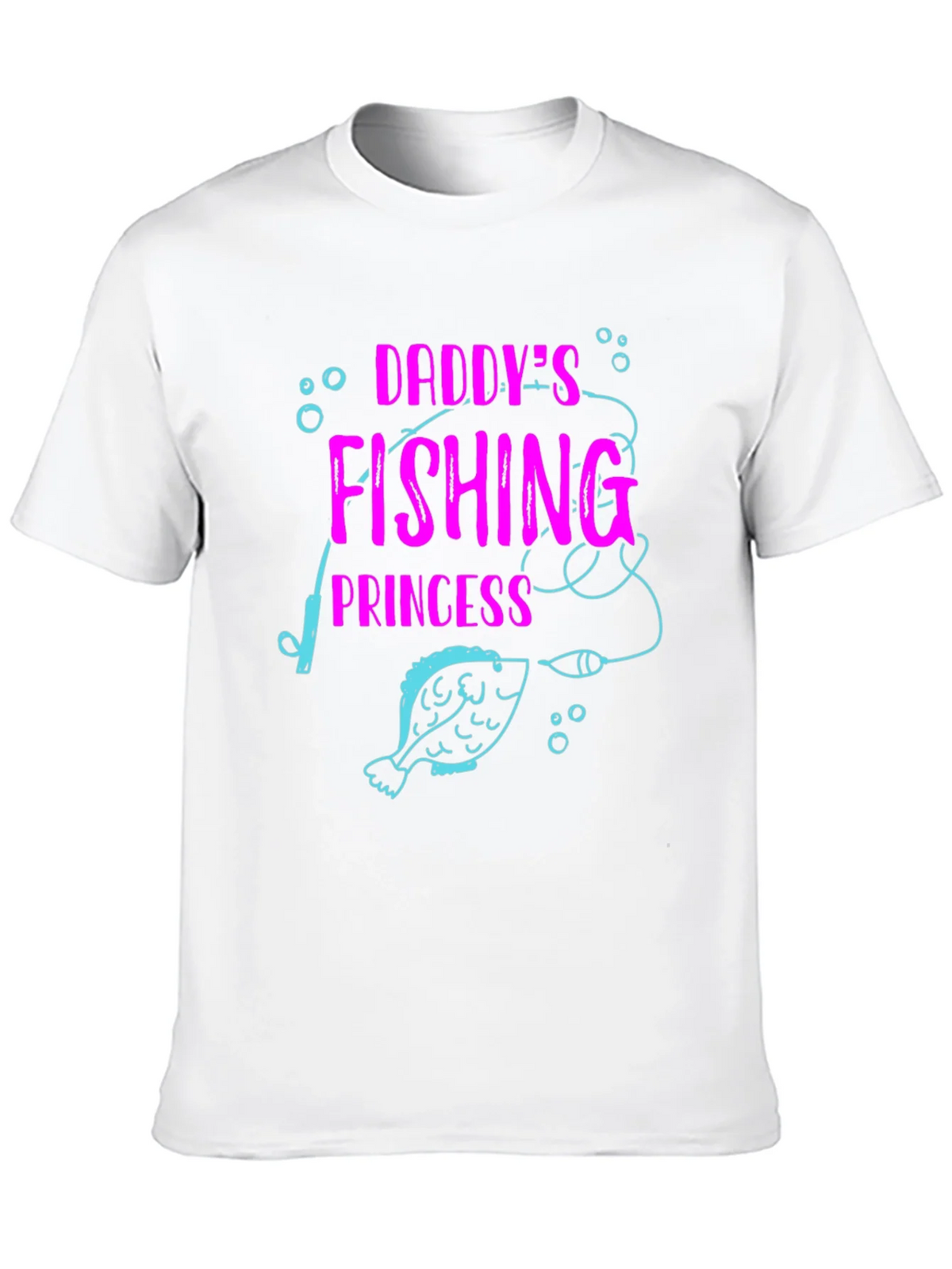 Daddys Fishing Princess Black T-Shirt product image 9