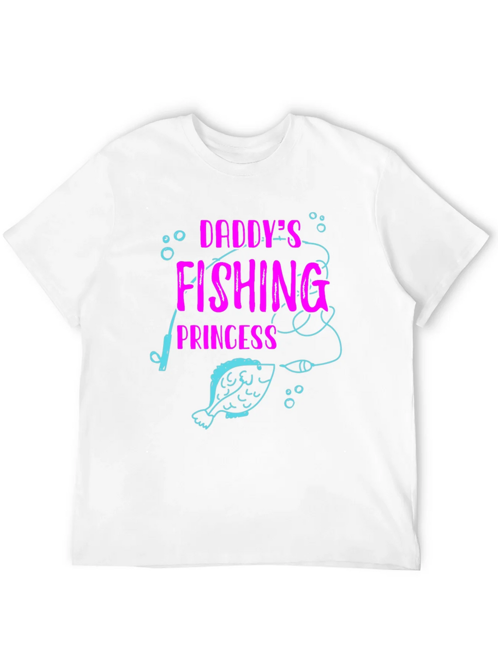 Daddys Fishing Princess Black T-Shirt product image 11