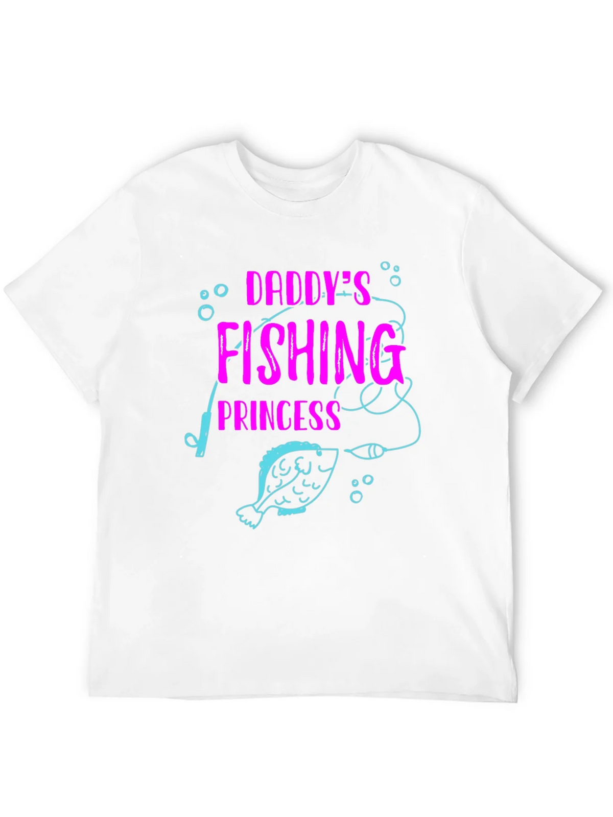 Daddys Fishing Princess Black T-Shirt product image 11