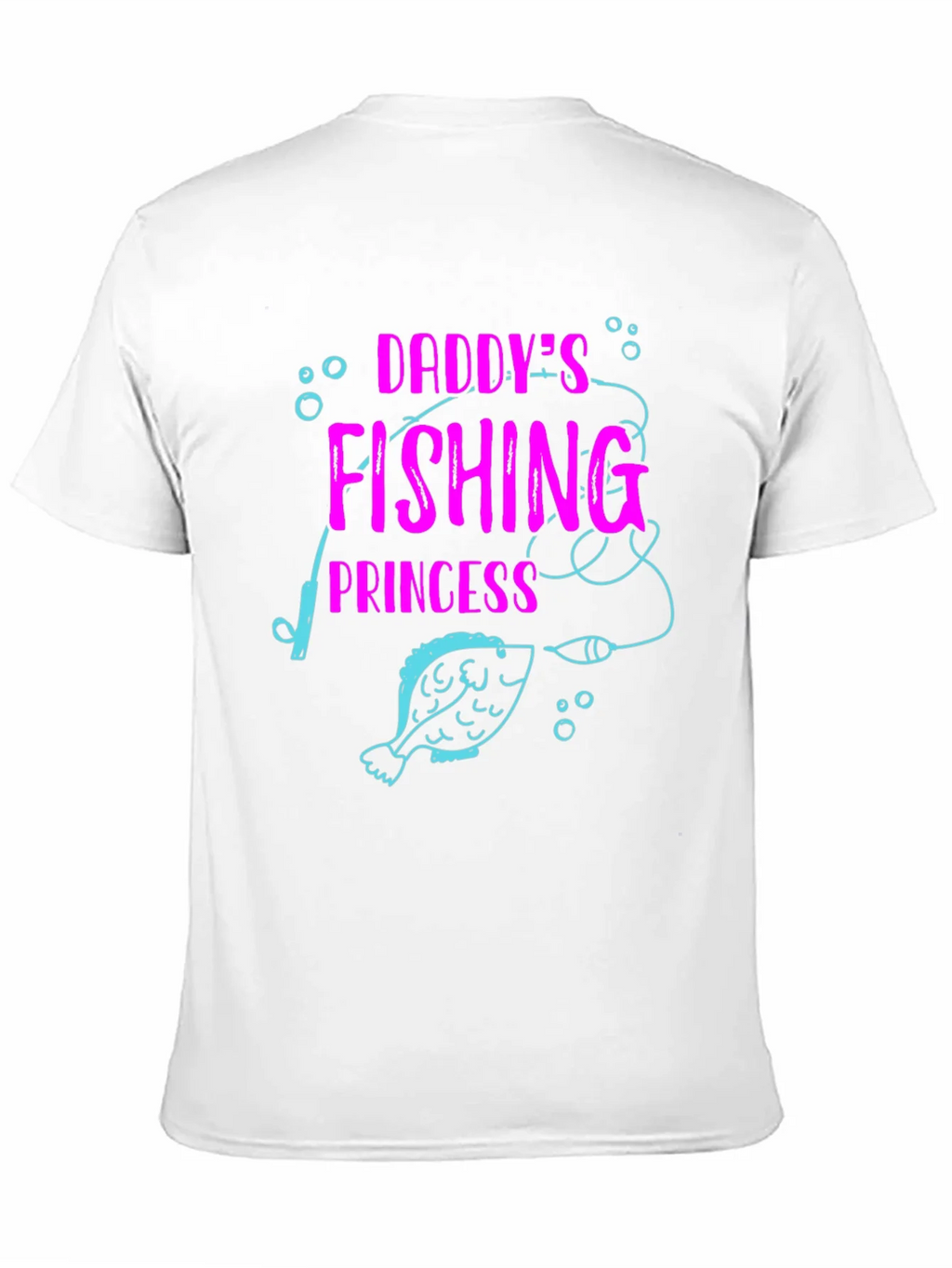 Daddys Fishing Princess Black T-Shirt product image 10