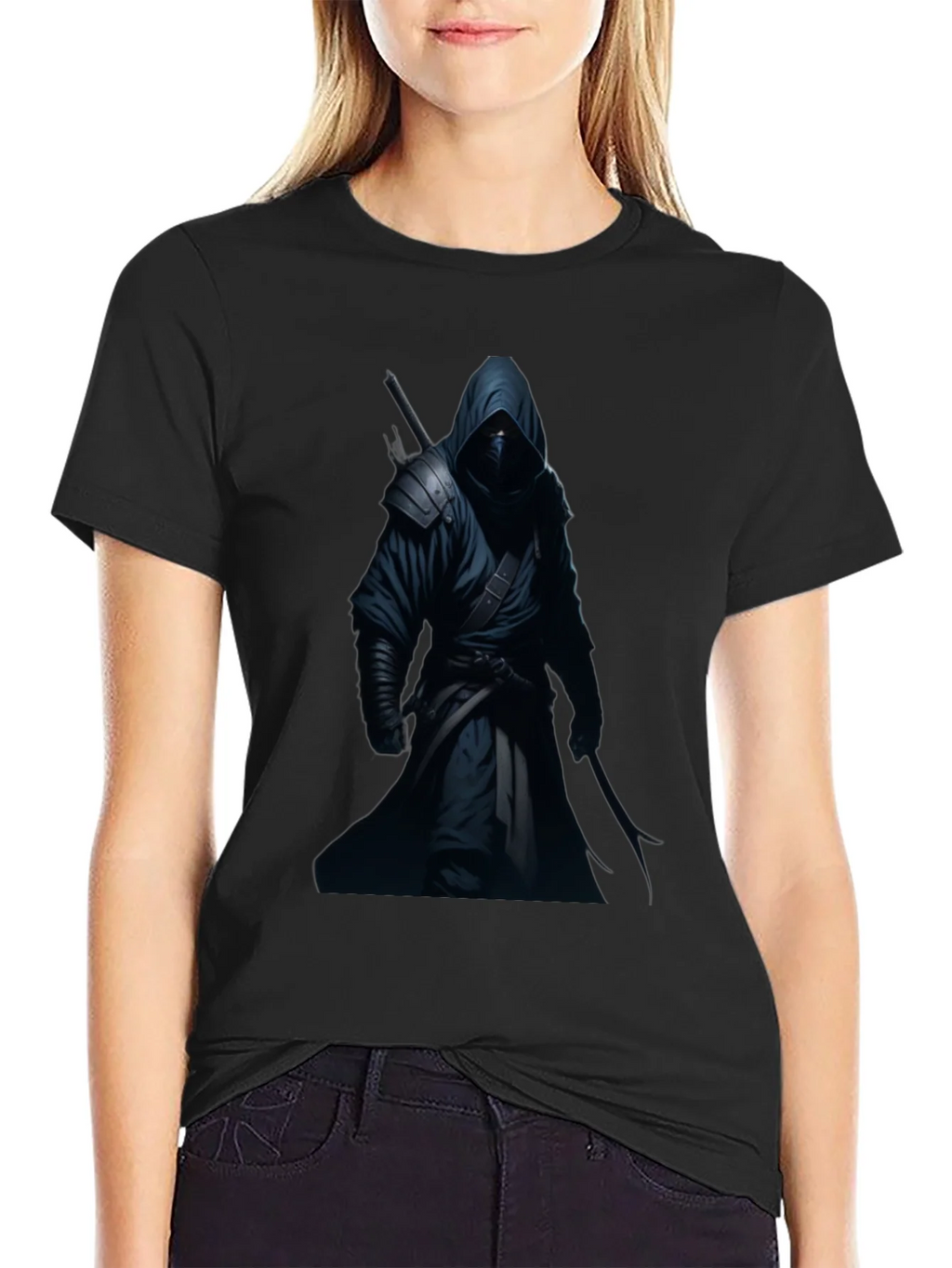 Ninja Warrior Black Graphic T-Shirt product image 2