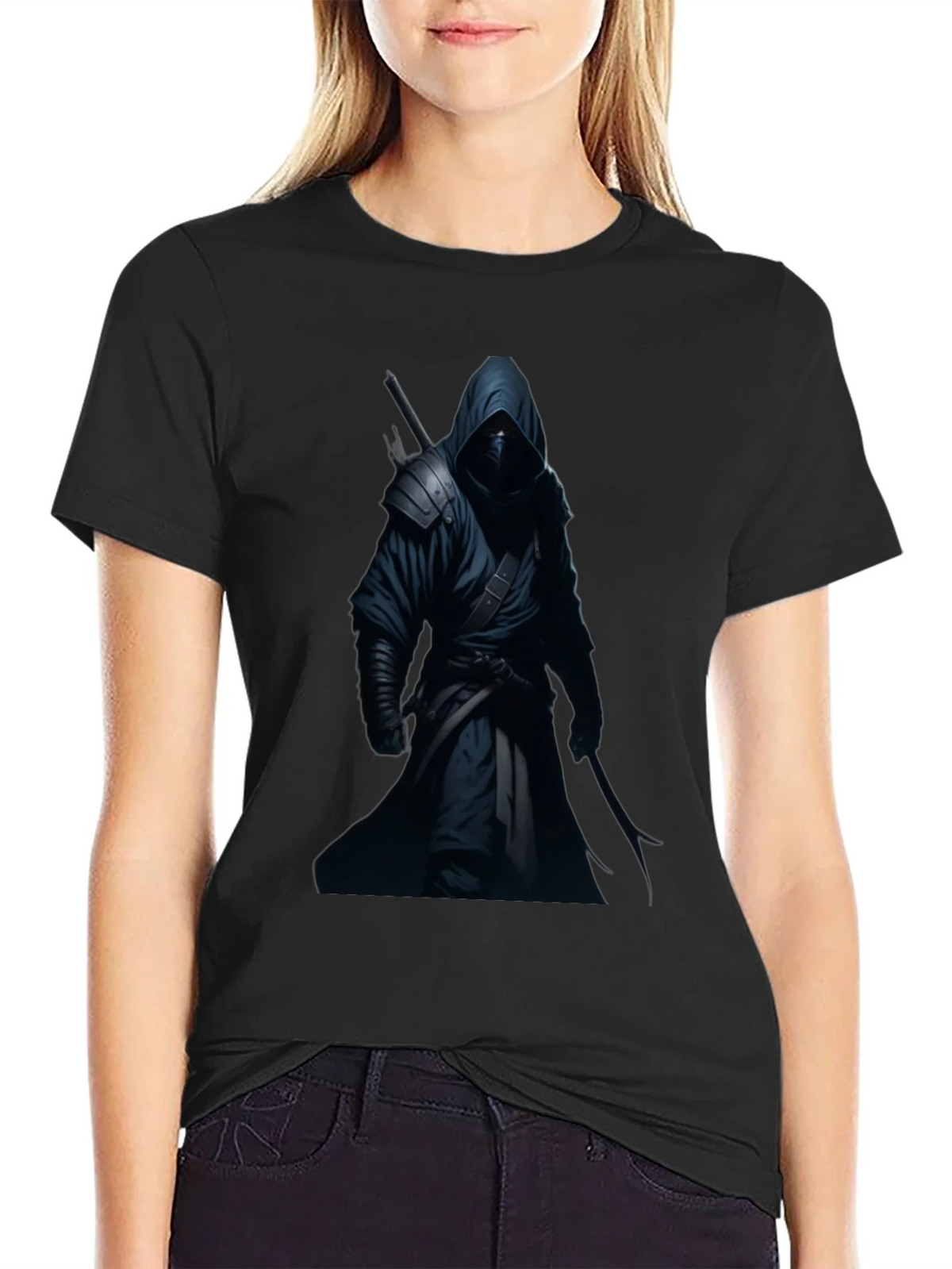 Ninja Warrior Black Graphic T-Shirt product image 2