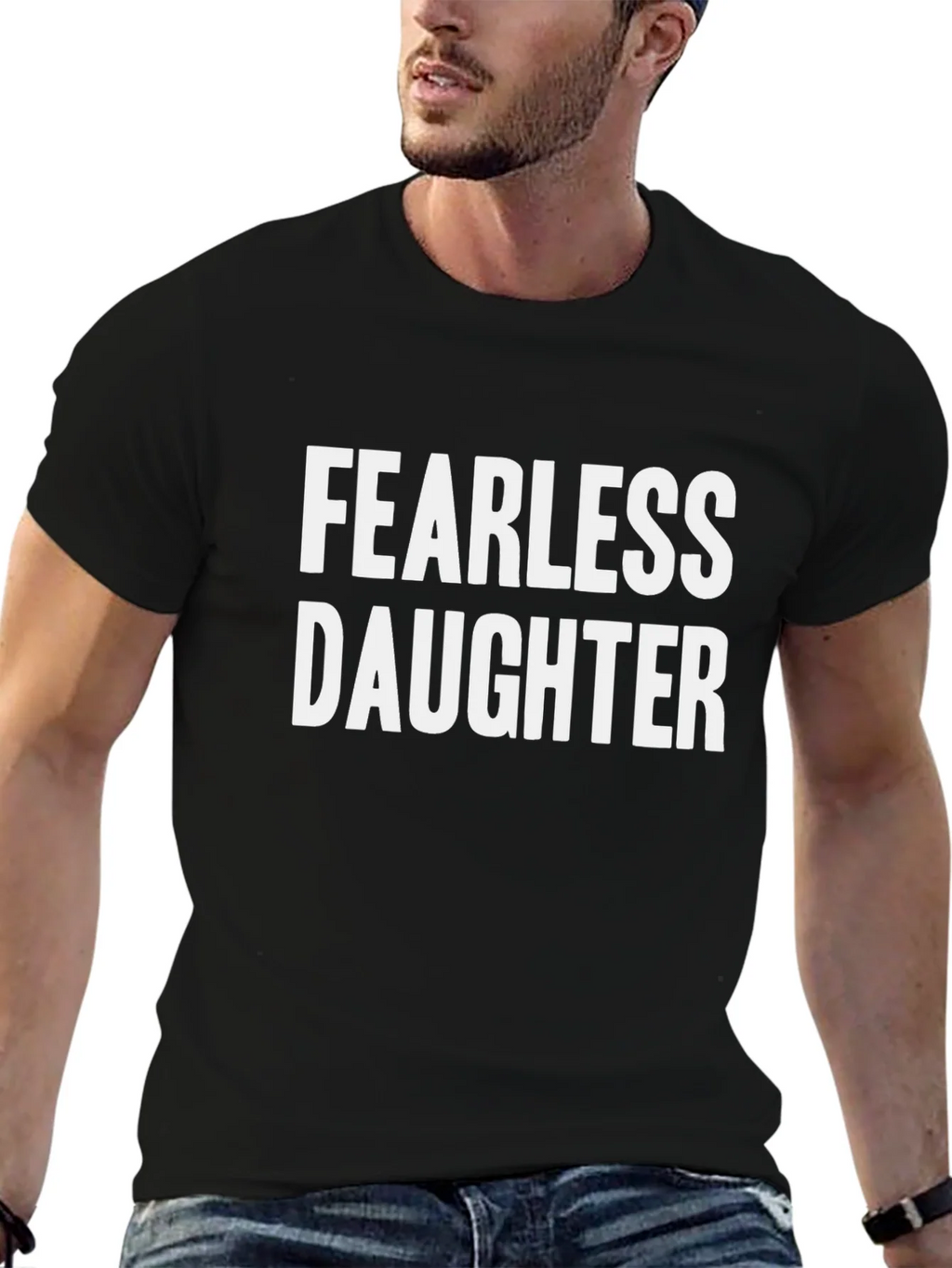 Fearless Daughter Graphic Tee - Black Cotton product image 6