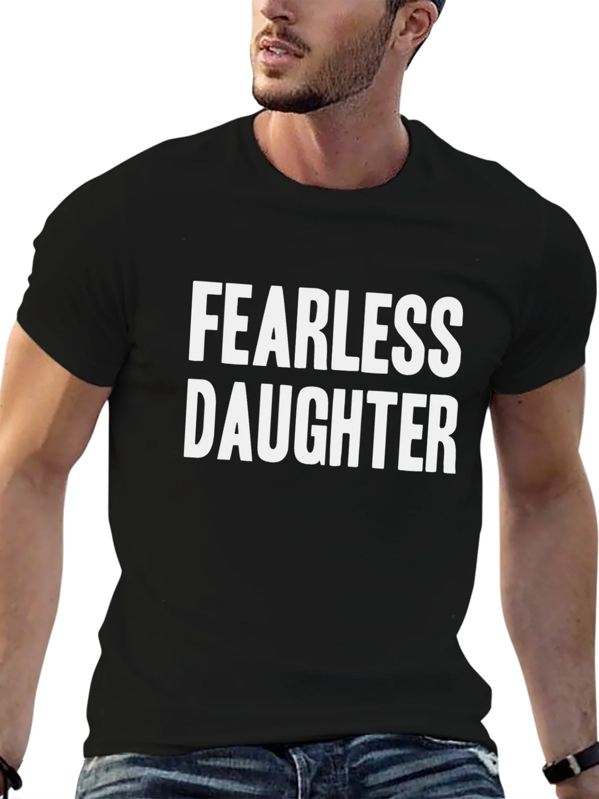Fearless Daughter Graphic Tee - Black Cotton product image 6