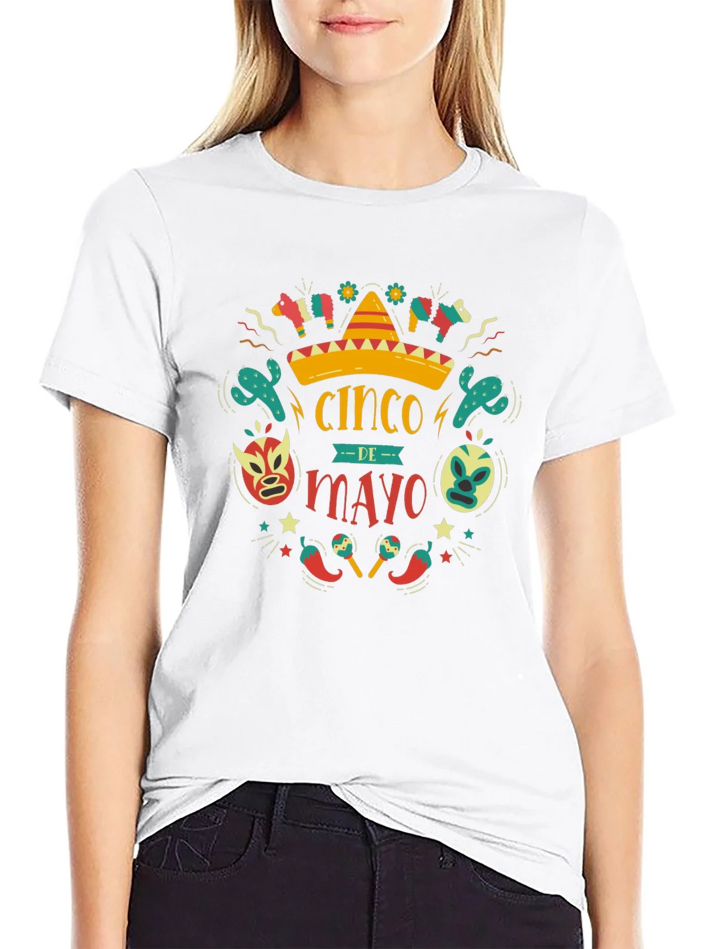 Cinco de Mayo T-Shirt - Black Cotton Graphic Tee product image 8
