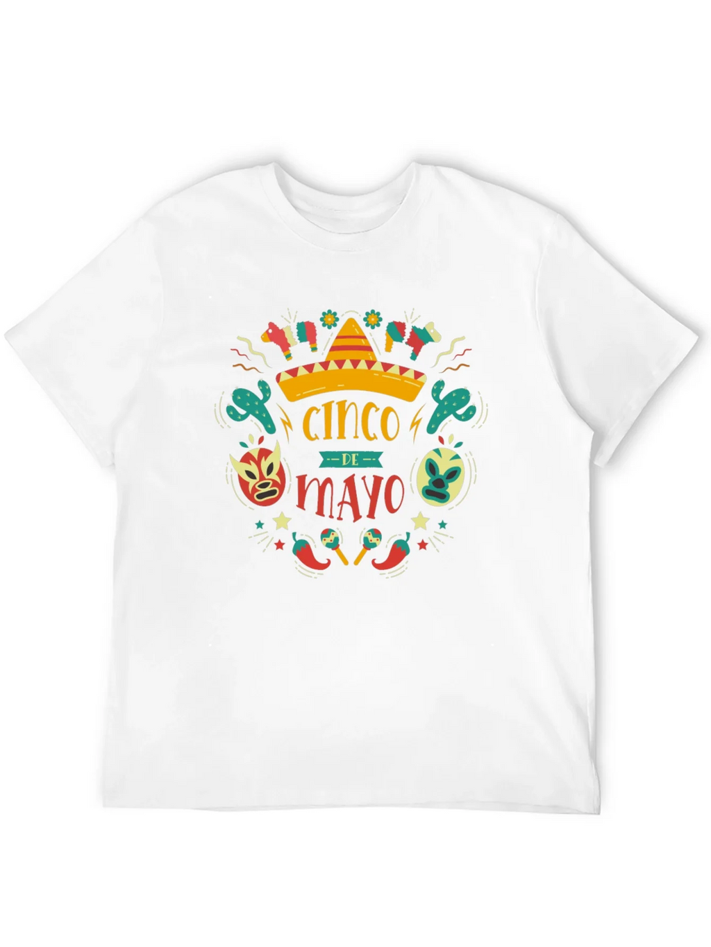 Cinco de Mayo T-Shirt - Black Cotton Graphic Tee product image 11