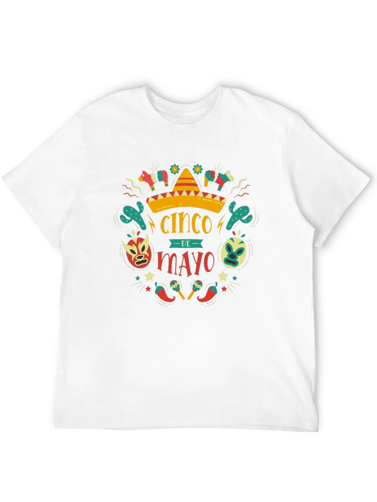 Cinco de Mayo T-Shirt - Black Cotton Graphic Tee product image 11