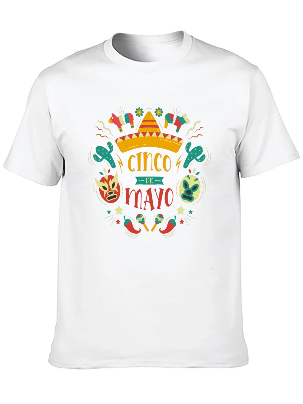 Cinco de Mayo T-Shirt - Black Cotton Graphic Tee product image 9