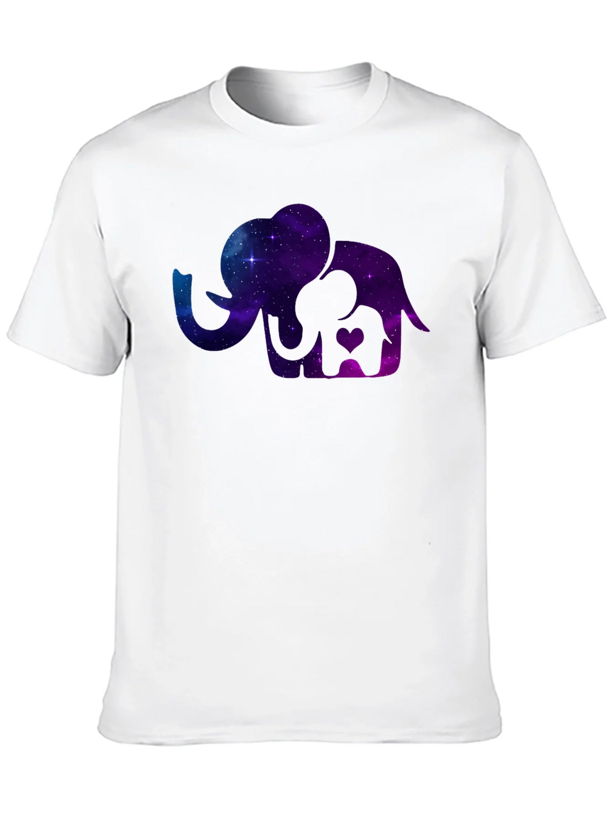 Elephant Galaxy T-Shirt - Cosmic Mother & Baby Tee product image 7