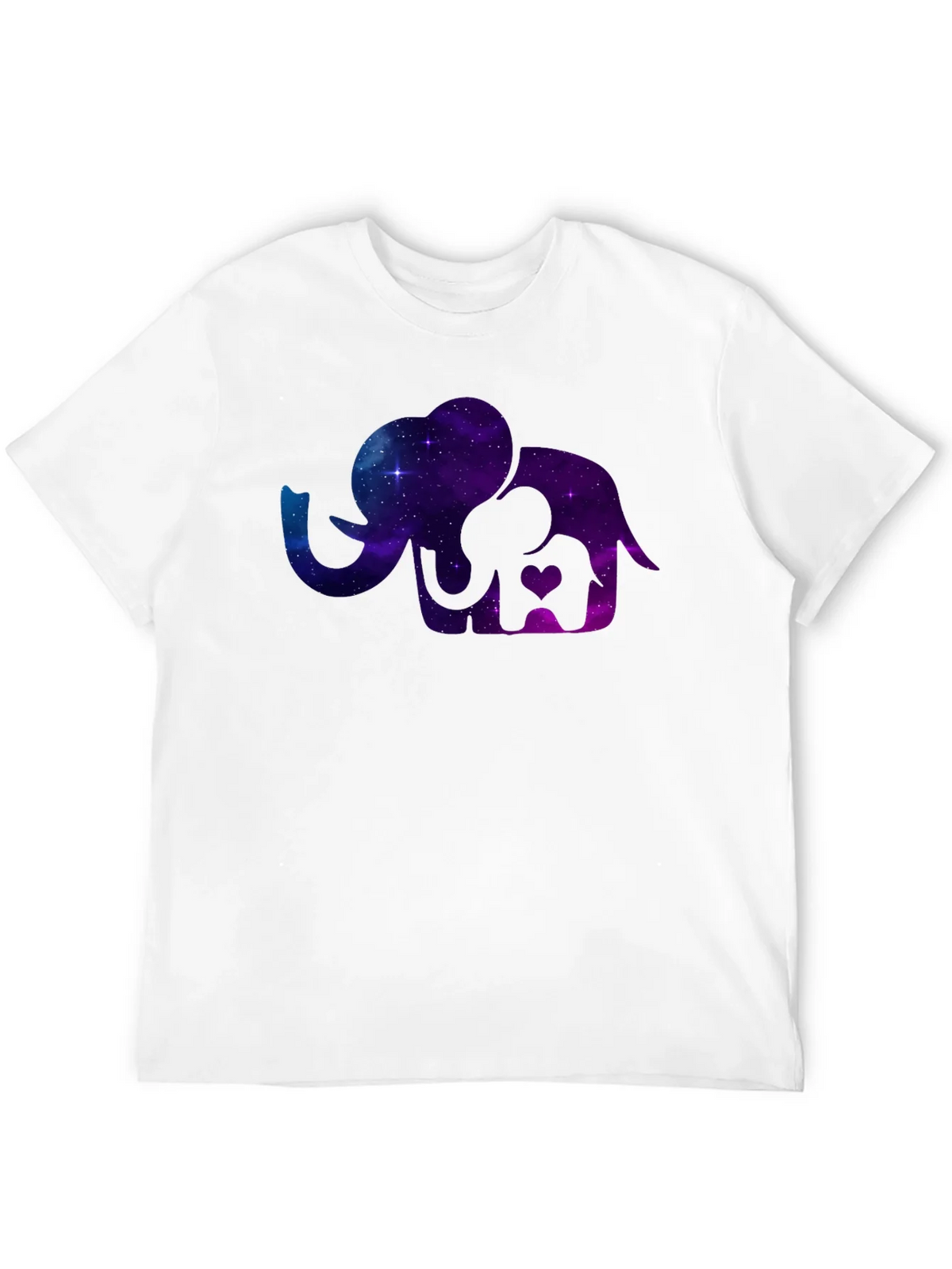 Elephant Galaxy T-Shirt - Cosmic Mother & Baby Tee product image 9