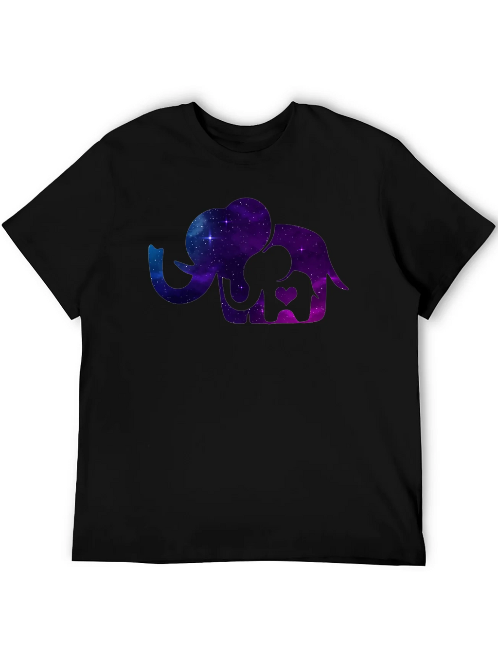 Elephant Galaxy T-Shirt - Cosmic Mother & Baby Tee product image 4